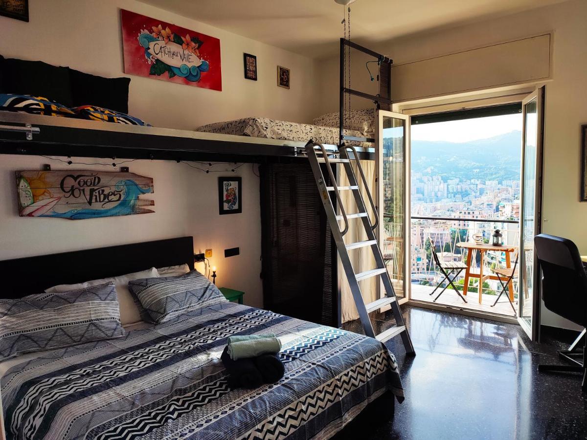 Ferienwohnung Donny Dude Panorama Genua Exterior foto